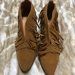 Heeled Fringe booties